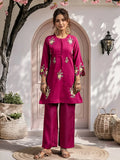 Women's Embroidered Roman Silk CoOrd