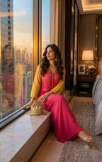 Gajji silk co-ord set